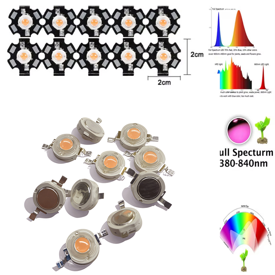 Perles de lampe LED 1W 3W 5W,  - Aquarium Plant Seeds avis et prix