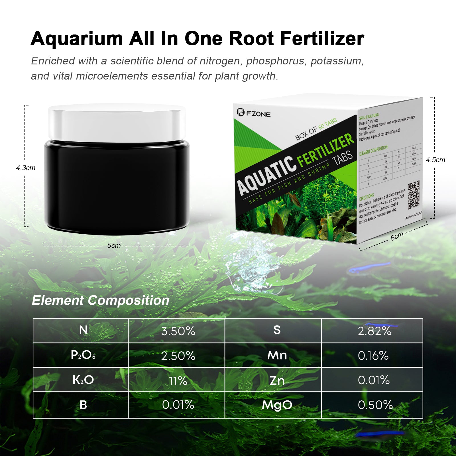 FZONE Root Tabs Engrais pour p - Aquarium Plant Root Tabs avis et prix