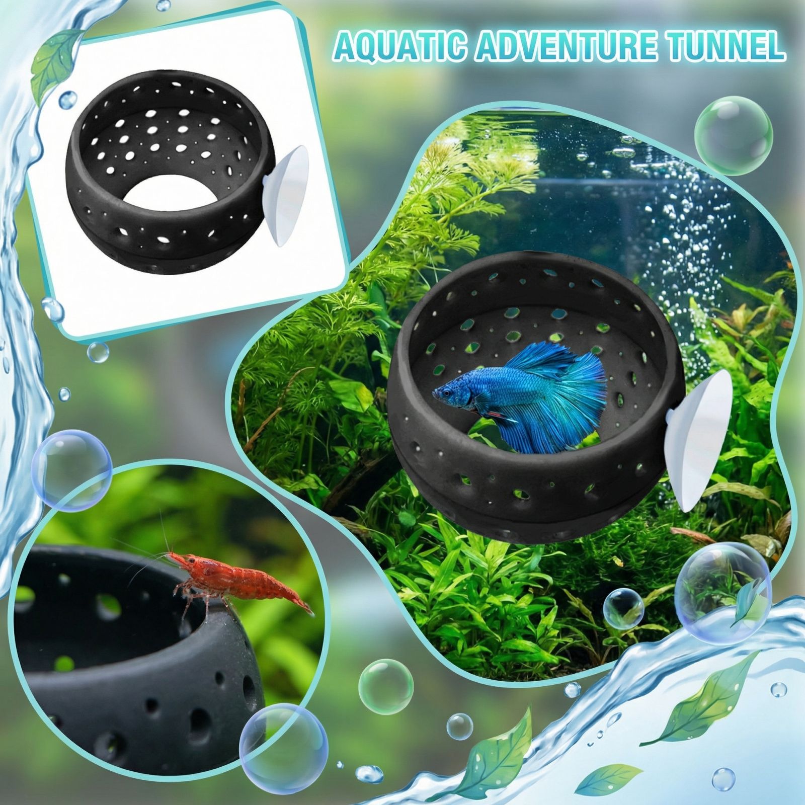 Tunnel cachette pour poissons  - Planted Aquarium Betta avis et prix
